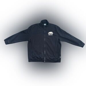 Roots Black Organic cotton Full Zip - size XXL